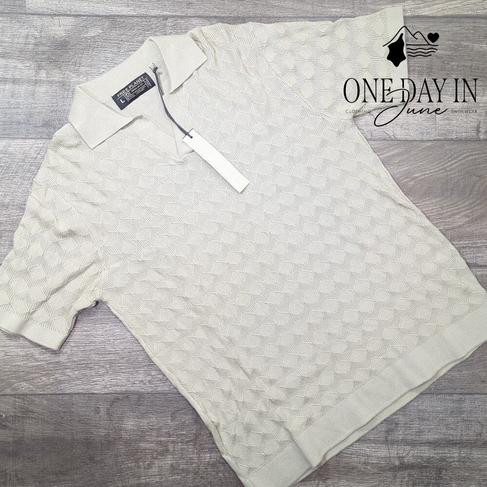 Free Planet Knot Polo Shirt Size L